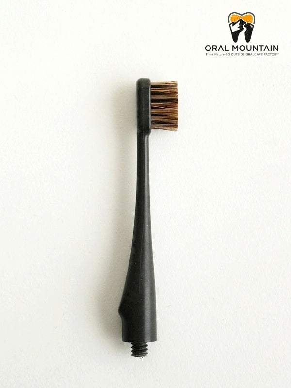 歯ブラシHEAD HYBRID BAMBOO 花馬毛 #ブラック [OM-HB-BLK-03]｜ORAL MOUNTAIN