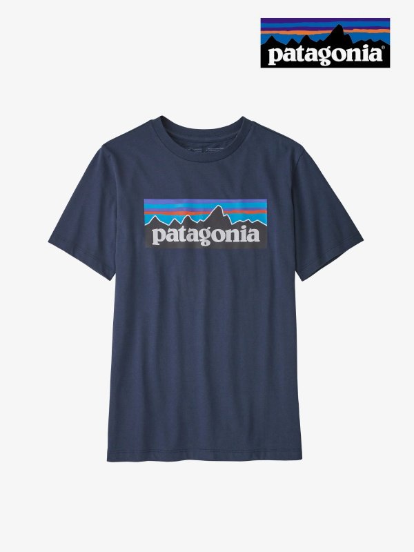 Kids' Regenerative Organic Certified Cotton P-6 Logo T-Shirt #NENA [62163] ｜patagonia【Outlet_40】