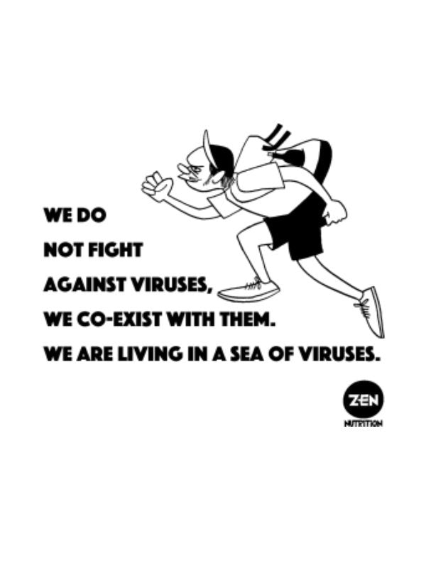 HANAI×ZEN BRING Sea of Viruses T-Shirts 2023 #ホワイト｜ZEN NUTRITION