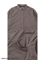 HIKE&BIKE CAVE CORDUROY BIG SHIRT #BLUEGRAY｜PAPERSKY WEAR