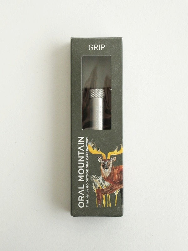 Toothbrush Grip "GRIP" TSUTSU #Aluminum [OM-TS-AL] | ORAL MOUNTAIN