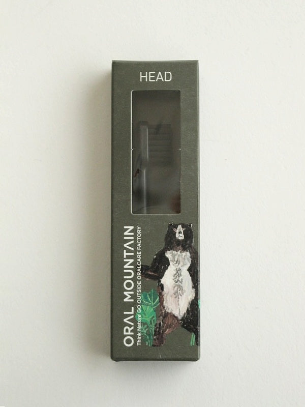 HEAD HYBRID BAMBOO NYLON TOOTHBRUSH #BLACK | ORAL MOUNTAIN