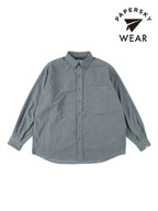 HIKE&BIKE CAVE CORDUROY BIG SHIRT #BLUEGRAY｜PAPERSKY WEAR