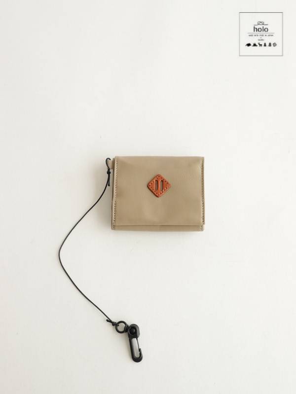 multi wallet レザー #tan ｜holo