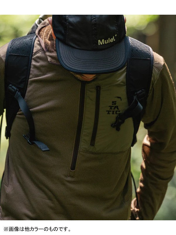 ADRIFT HALF ZIP HOODY #Black｜STATIC – moderate