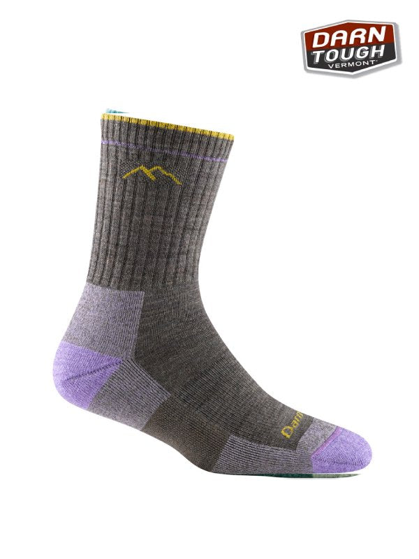 Women's Hiker Micro Crew Midweight with Cushion #Taupe [1944190300300]｜DARN TOUGH