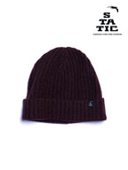 YAK BASIC KNIT CAP #Raisin [103023]｜STATIC