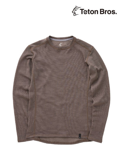 Women's Axio 3D L/S Tee #Brown [TB233-71011] ｜Teton Bros.