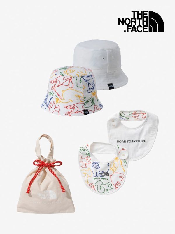 BABY HAT BIB SET #LA [NNB02211]｜THE NORTH FACE