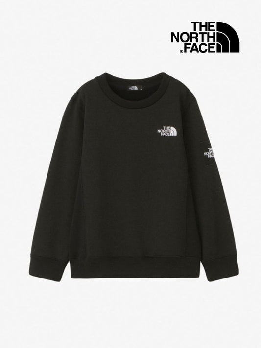 Kid's Square Logo Crew #K [NTJ12117]｜THE NORTH FACE