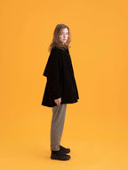 HIKE&BIKE CAVE CORDUROY BIG SHIRT #BLACK｜PAPERSKY WEAR