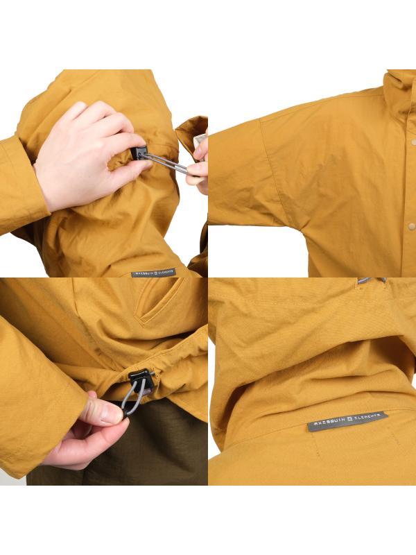 Vintage nylon hoodie #mustardcolor [21051] | AXESQUIN