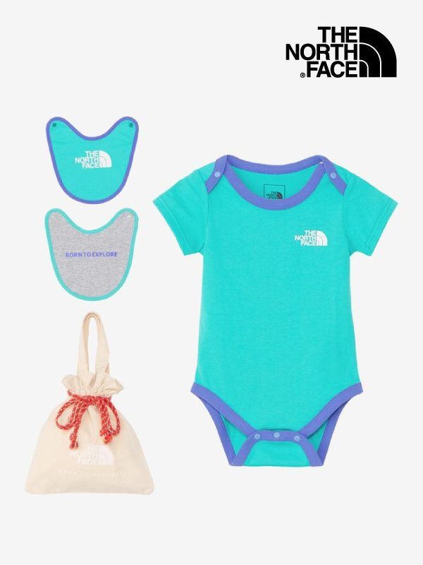BABY S/S ROMPE 2P BIB #GA [NTB12354]｜THE NORTH FACE【Outlet_40】