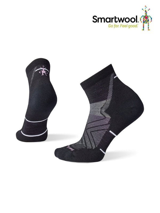Women's Run Target Cushion Ankle #Black [SW7030400400] | Smartwool