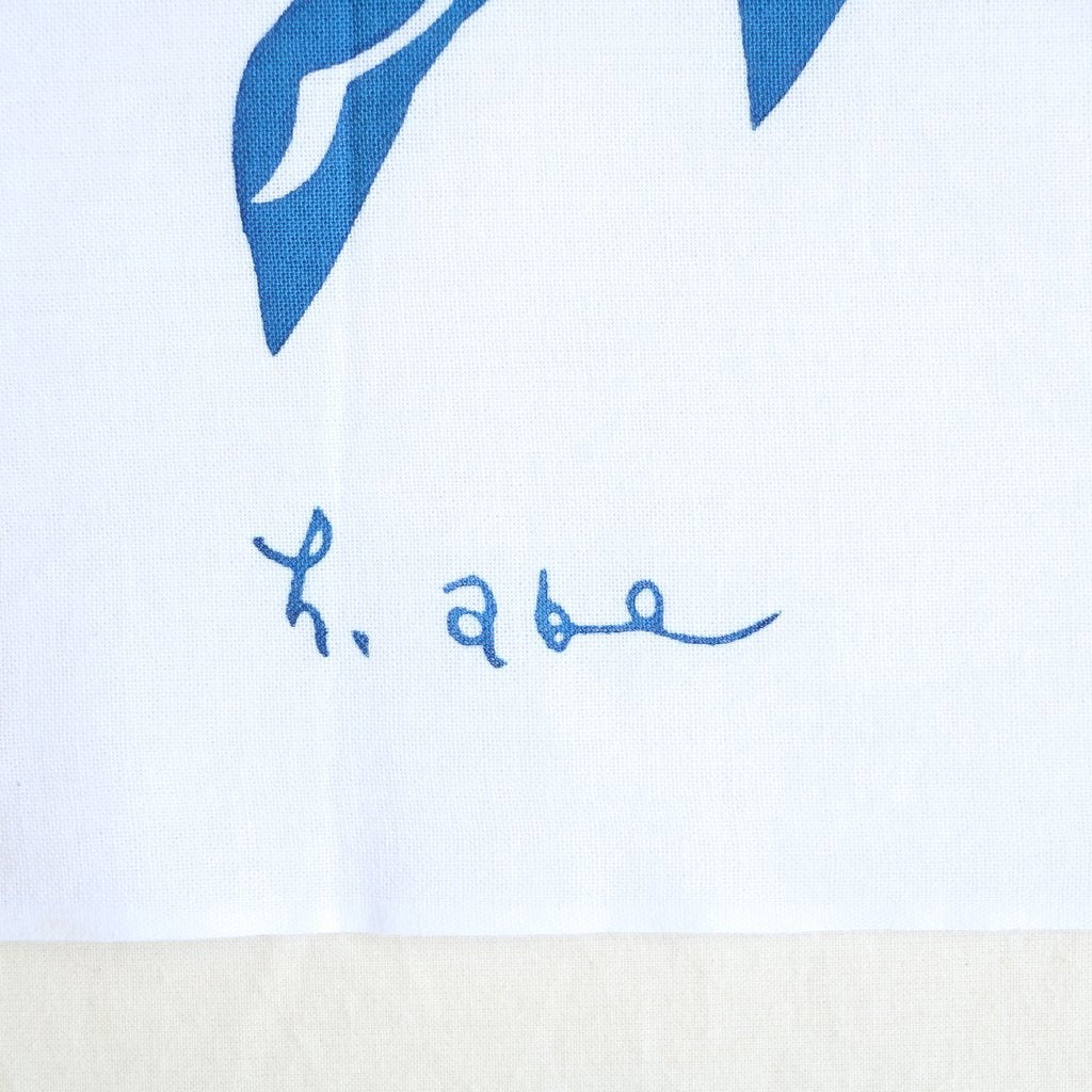 伊勢木綿の手ぬぐい #白千鳥｜mimie