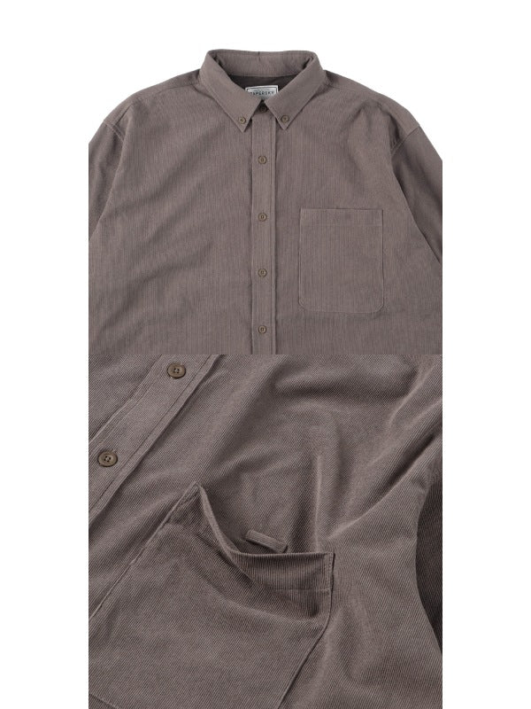 HIKE&BIKE CAVE CORDUROY BIG SHIRT #GRAYGE｜PAPERSKY WEAR