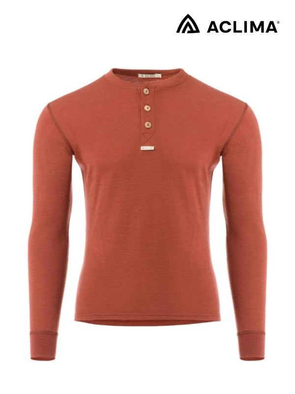 Warmwool Grandad Shirt [M] #Spiced Apple [101717]｜ACLIMA