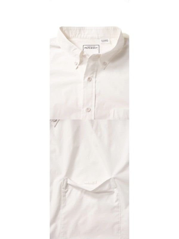 HIKE&BIKE CAVE TYPEWRITER BIG SHIRT #WHITE [PS231005]｜PAPERSKY WEAR