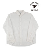 HIKE&BIKE CAVE TYPEWRITER BIG SHIRT #WHITE [PS231005]｜PAPERSKY WEAR