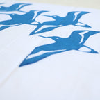 伊勢木綿の手ぬぐい #白千鳥｜mimie