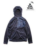 ADRIFT HALF ZIP HOODY #Black｜STATIC