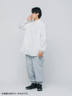HIKE&BIKE CAVE TYPEWRITER BIG SHIRT #GRAYGE [PS231005]｜PAPERSKY WEAR