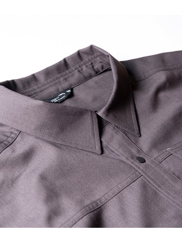 SNAKE DIKE L/S SHIRTS #Carbon [104823]｜STATIC