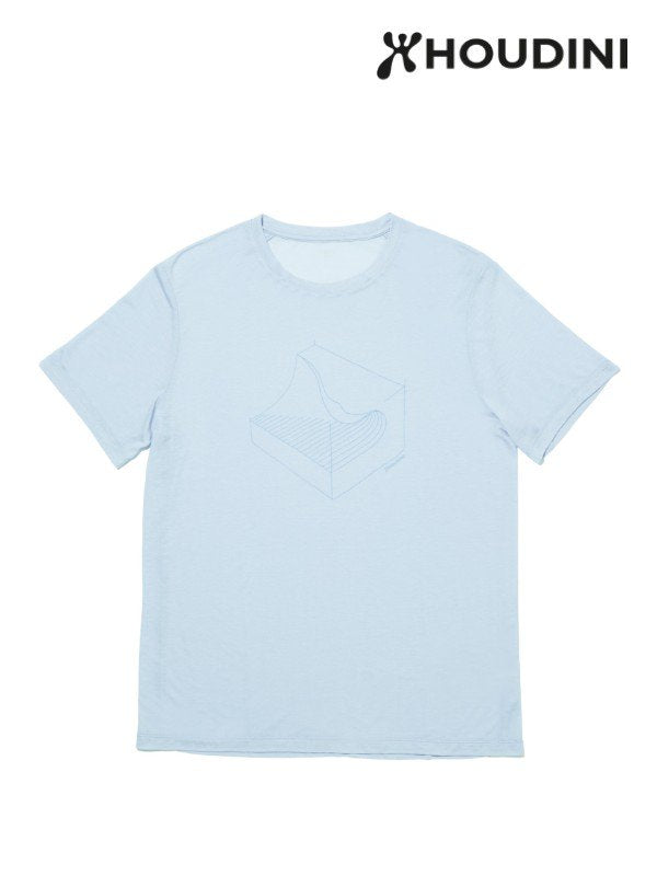 Men's Tree Tee 3D Wave #Bluetiful [230954]｜HOUDINI