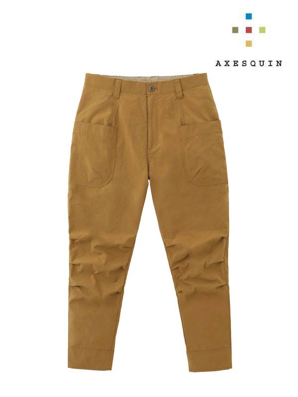 ヴィンテージナイロンのパンツ #カラシイロ [022018]｜AXESQUIN