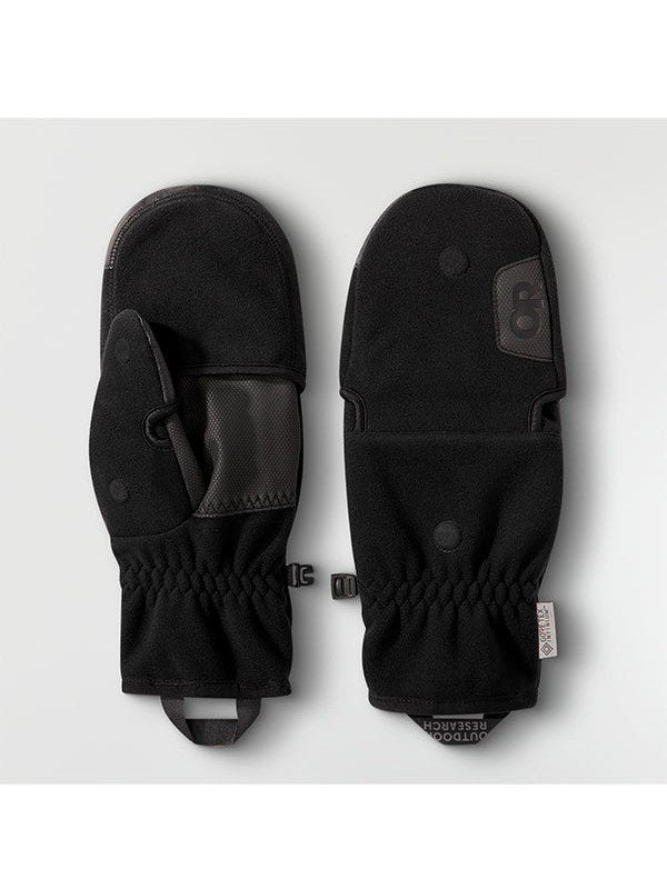Gripper Plus Convertible Mitts #Black [19844146001]｜OUTDOOR RESEARCH