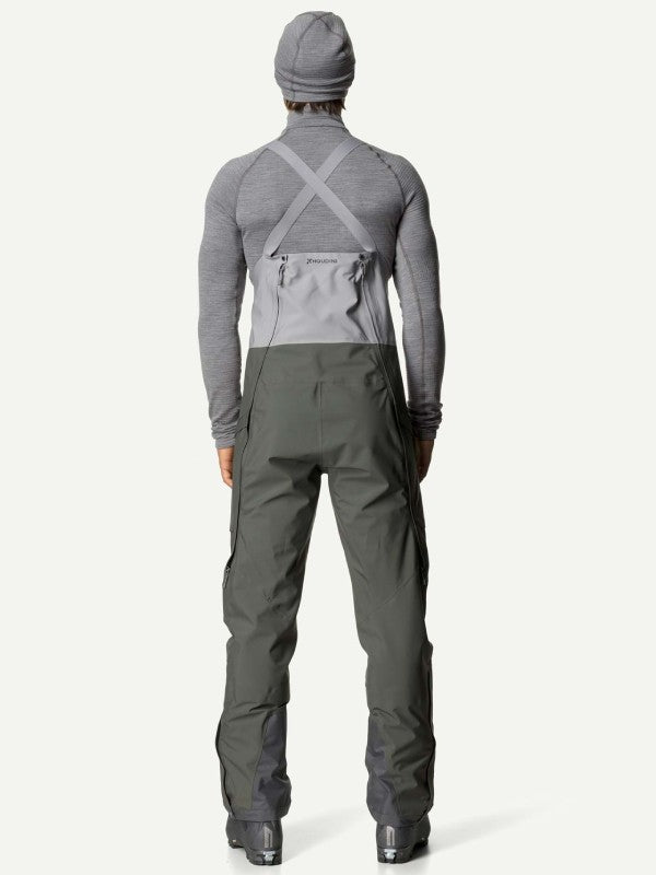 Men's Rollercoaster Bib Pants #Baremark Green [800062]｜HOUDINI