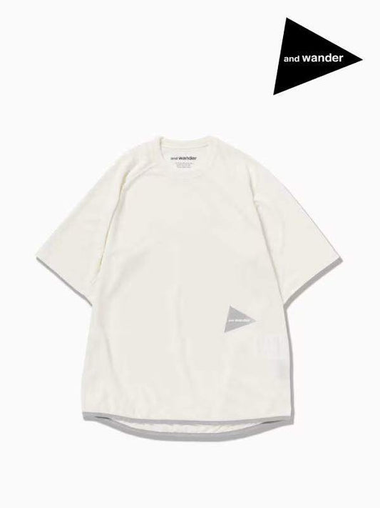 Women's power dry jersey raglan SS T #031/off white [4164135]｜and wander