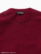 Women's re wool JQ crew neck #black [5743284061] ｜andwander