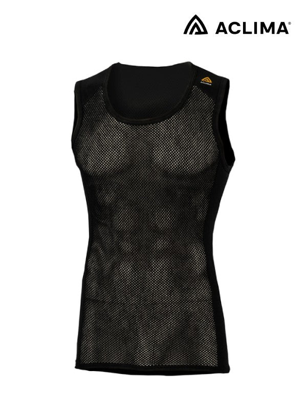 Woolnet Singlet [M] #Jet Black [LIMITED]｜ACLIMA