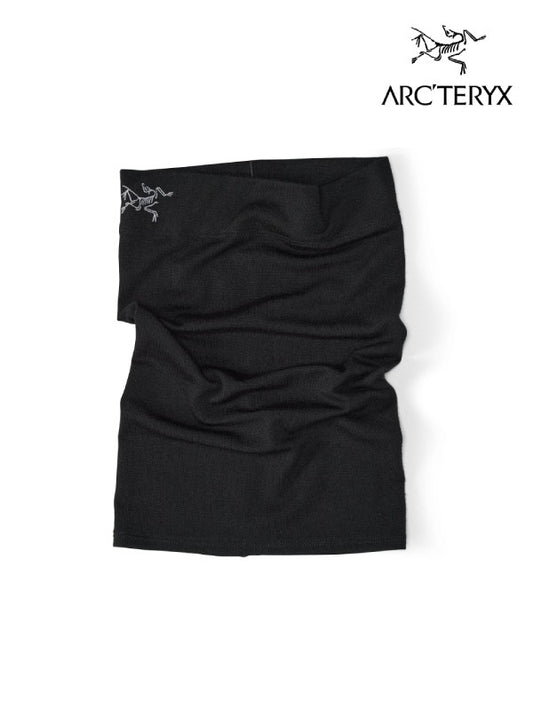 Rho Lightweight Wool Neck Gaiter #Black [L07982300] | ARC'TERYX