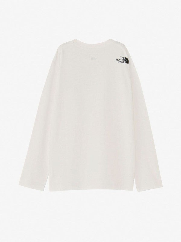 Kid's L/S Small Square Logo Tee #WW [NTJ32357｜THE NORTH FACE【Outlet_40】