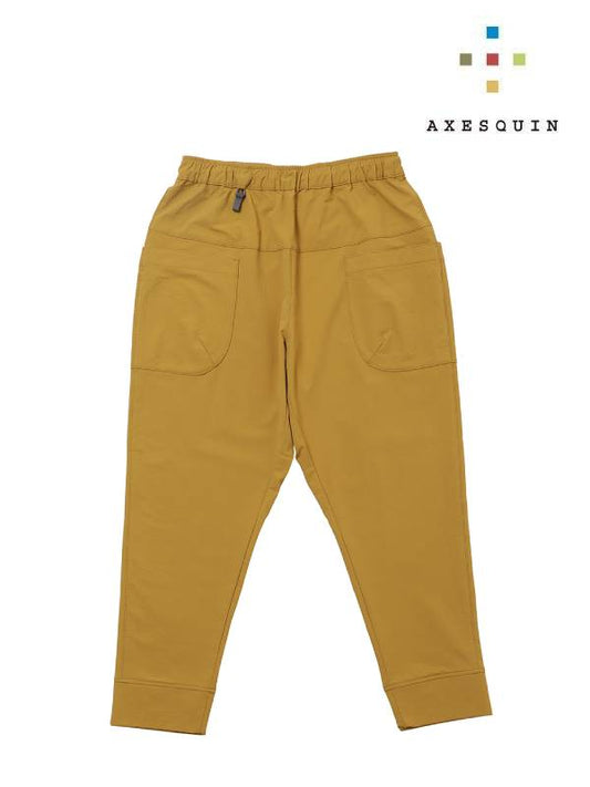 Softshell fleece pants #mustard color [022020] | AXESQUIN