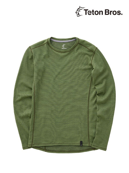 Women's Axio 3D L/S Tee #Green [TB233-71021] ｜Teton Bros.