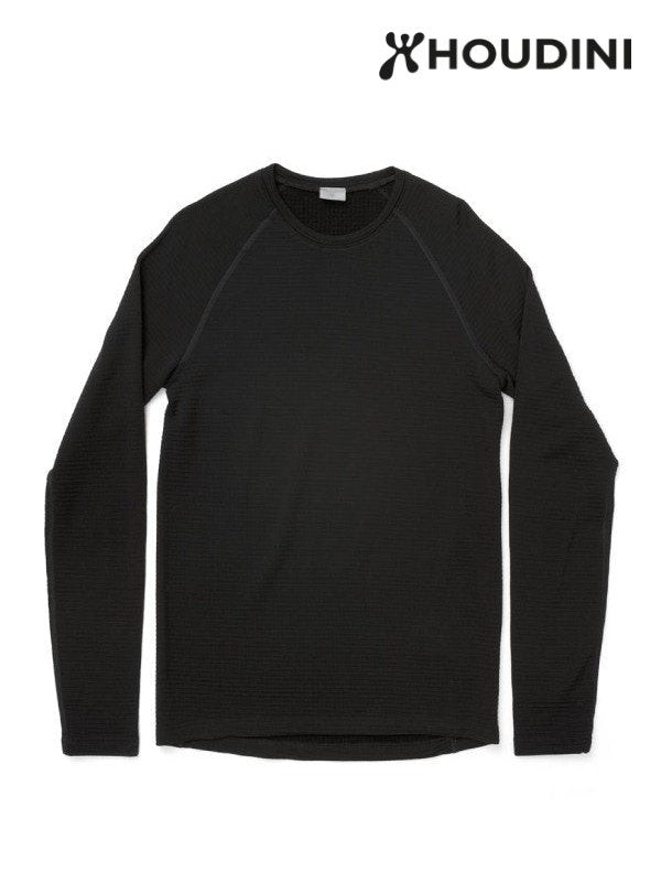 Men's Desoli Thermal Crew #True Black [840034]｜HOUDINI