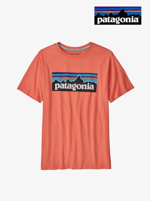 Kids' Regenerative Organic Certified Cotton P-6 Logo T-Shirt #COHC [62163] ｜patagonia【Outlet_40】