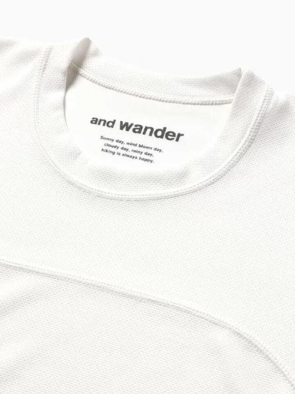 Women's power dry jersey LS T #031/off white [4164136]｜and wander