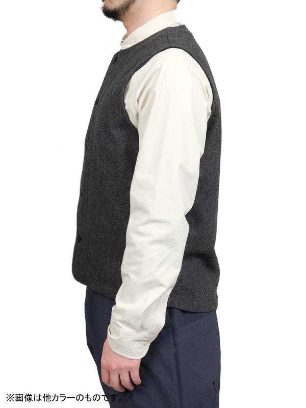 Wool vest #Crimson [021053] | AXESQUIN