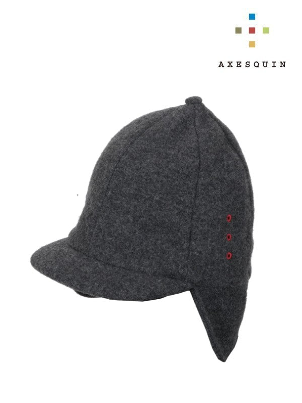 Wool pointed cap #poppy color [13044] | AXESQUIN