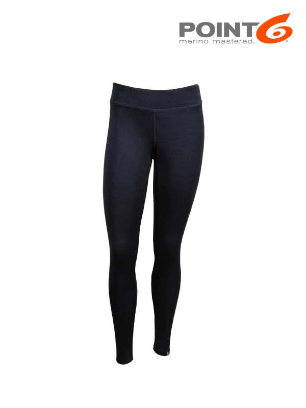 Women's Base Layer Mid-Weight Bottoms #Black [81-8005-204]｜POINT6