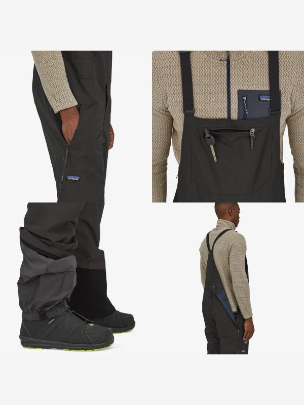 Men's Powder Town Bibs #BLK [30705]｜patagonia