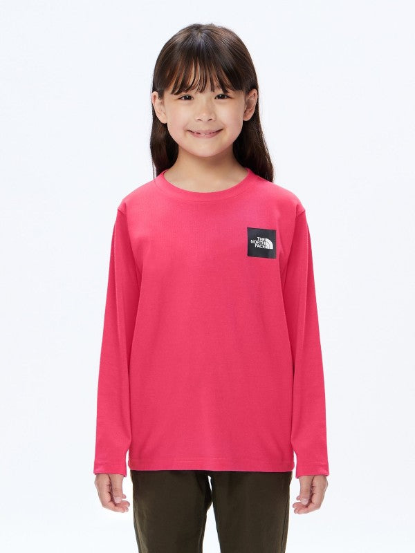 Kid's L/S Small Square Logo Tee #MP [NTJ32357]｜THE NORTH FACE