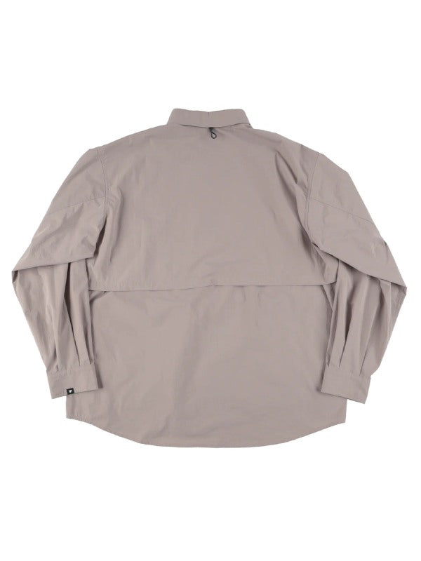 HIKE&BIKE CAVE TYPEWRITER BIG SHIRT #GRAYGE [PS231005]｜PAPERSKY WEAR