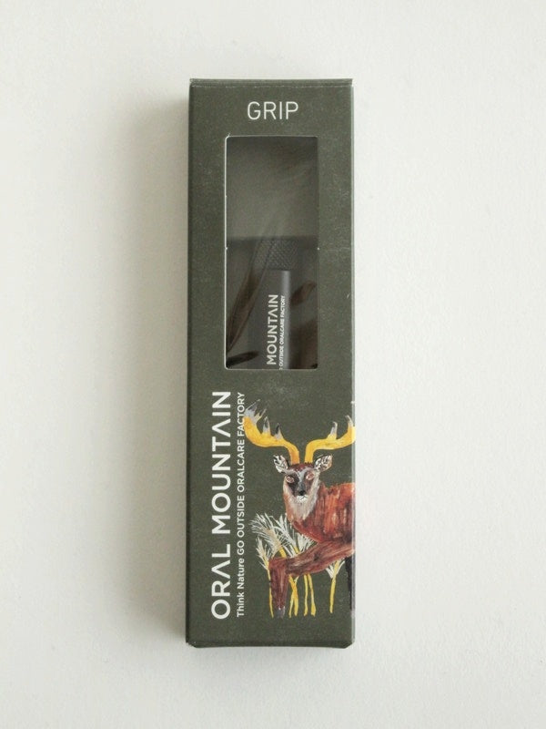 Toothbrush Grip "GRIP" TSUTSU #Aluminum Black [OM-TS-AL-BLK] | ORAL MOUNTAIN