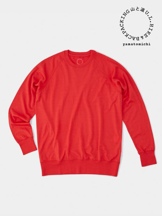 100% Merino Pullover #Red