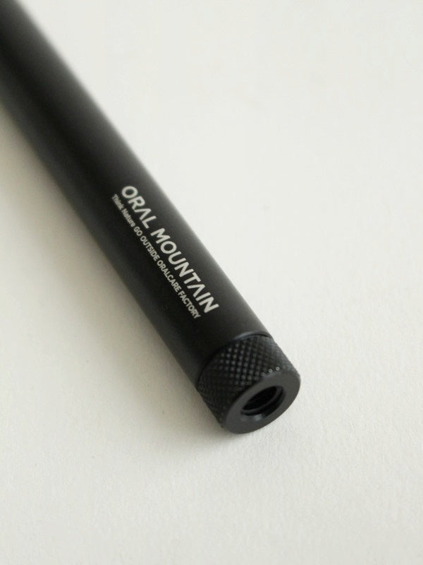 Toothbrush Grip "GRIP" TSUTSU #Aluminum Black [OM-TS-AL-BLK] | ORAL MOUNTAIN